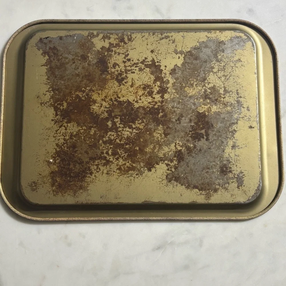 Vintage 1979 Pentron tin serving tray “The Warm & Wonderful Beverage Company” - Picture 6 of 7